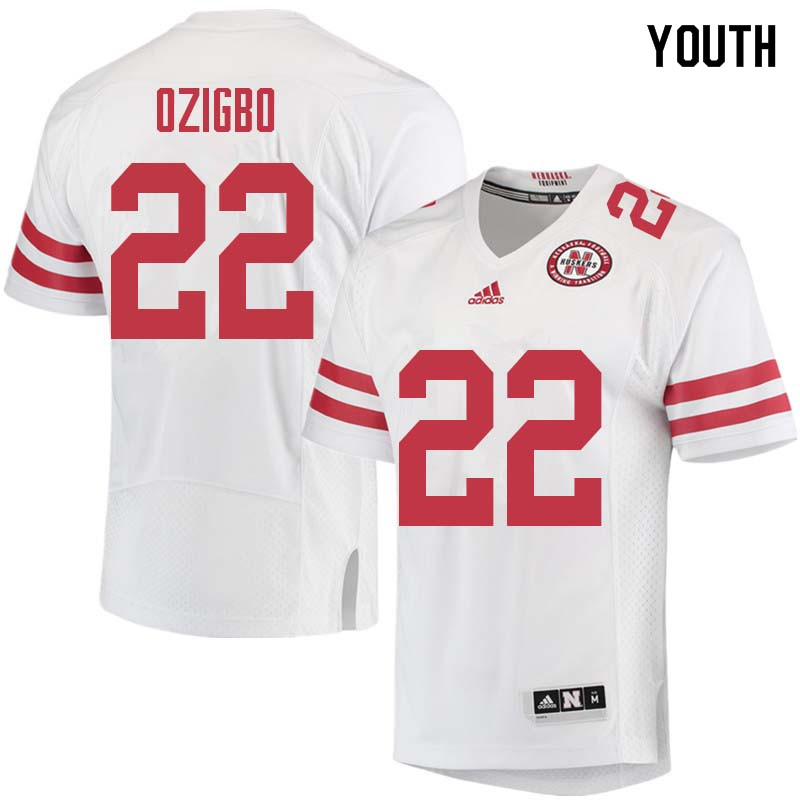 Youth #22 Devine Ozigbo Nebraska Cornhuskers College Football Jerseys Sale-White